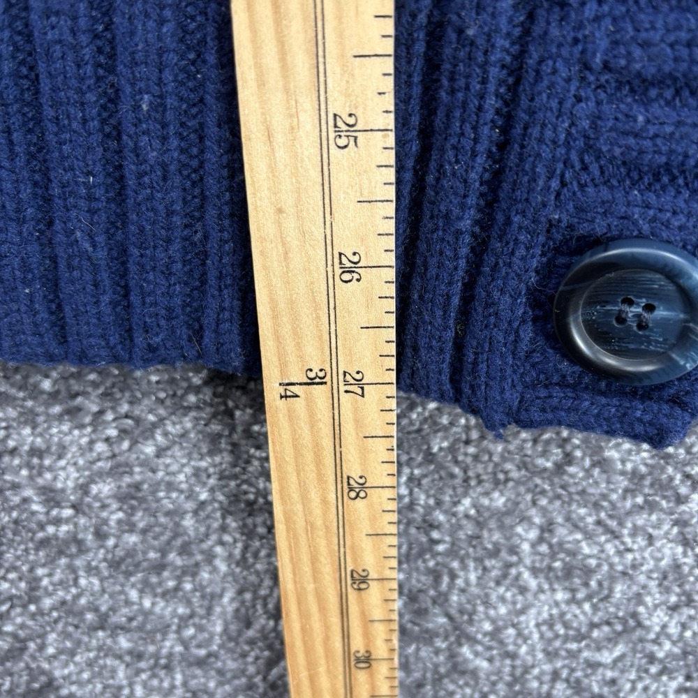 L.L.Bean Cardigan Sweater Women's Medium Lambswool Fair Isle Knit Hooded - Picture 9 of 9